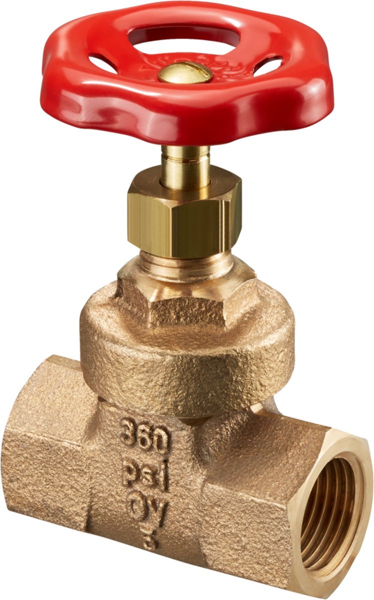 OVENTROP Schuifafsluiter Hygate ATR met binnendraad PN 25 DN 40, G 1 1/2, roodkoper, 1043012