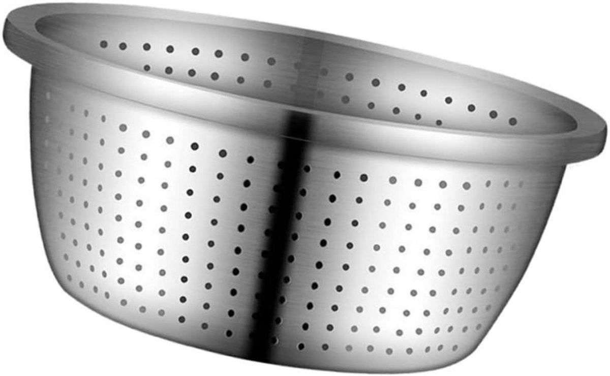 LIFKOME Zeven En Vergieten Rvs 304 Rvs Afvoerbak Droogbak Voor Fruit Geweldige Keukenwastool 22 Cm Diameter