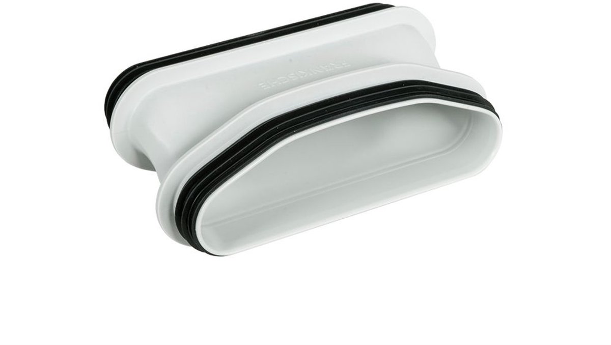 Fränkische Verbindingselement profi-air tunnel 132x52 mm incl. afdichting 180 graden gedr., 78313222