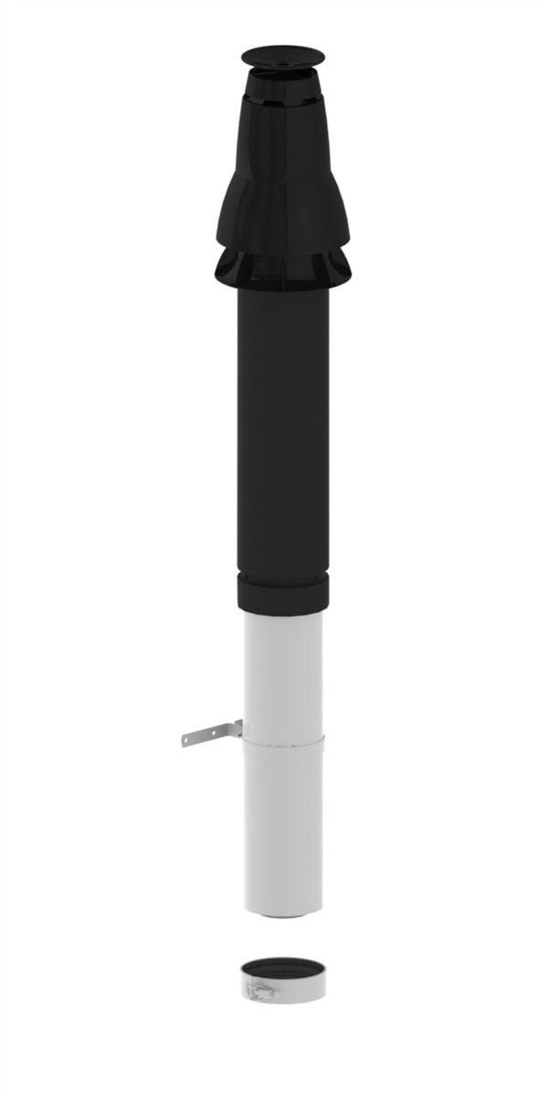 Remeha Dakdoorvoer, DN 80/125, antraciet, M87873