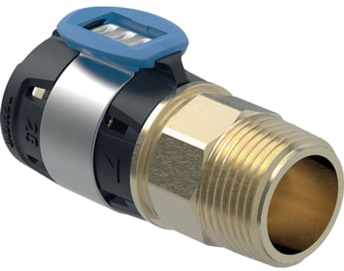 Geberit FlowFit puntstuk BU siliciumbrons d50-R1.1/2