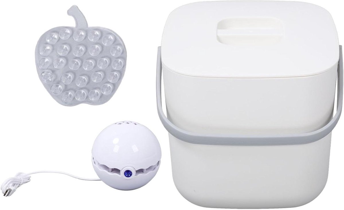 Mini Vaatwasser Draagbare Reiniger Keuken Schoonmaken 360 Graden Reiniging Compact Model Wit