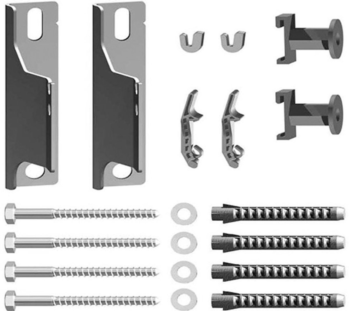 Kermi Wandconsoleset kort v. FHK/HW, WA 40mm, wit, ZB02640002