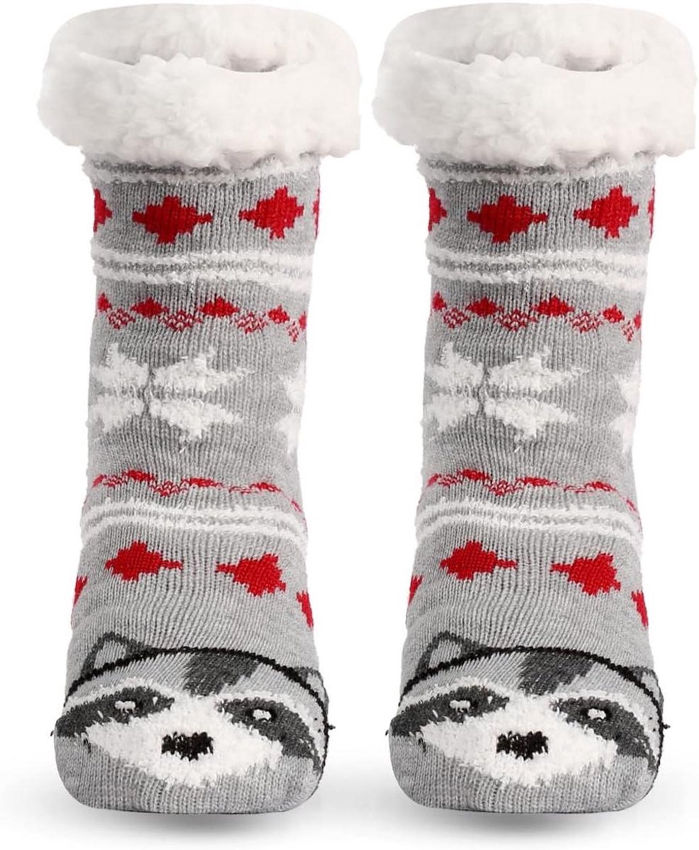 Warme Sokken - Winter Sokken - Comfort Binnen - Zachte Acryl - Universele Maat - Kerstprint