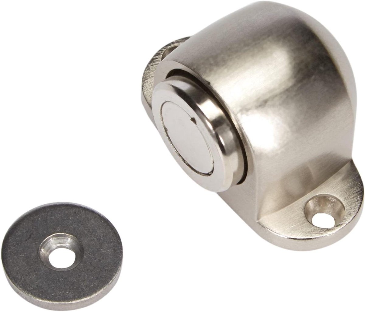 Deurstopper Magneet - Metaal RVS - Muren Beschermen - Compact Ontwerp - 1 Stuk - Staal