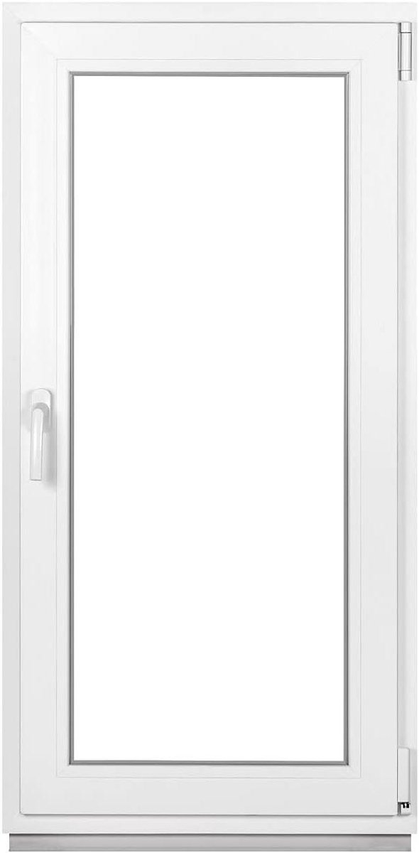 Kunststof raam - Openslaand venster - Kelder afdichten - Draai- en kantelfunctie - 40 x 105 cm - Wit
