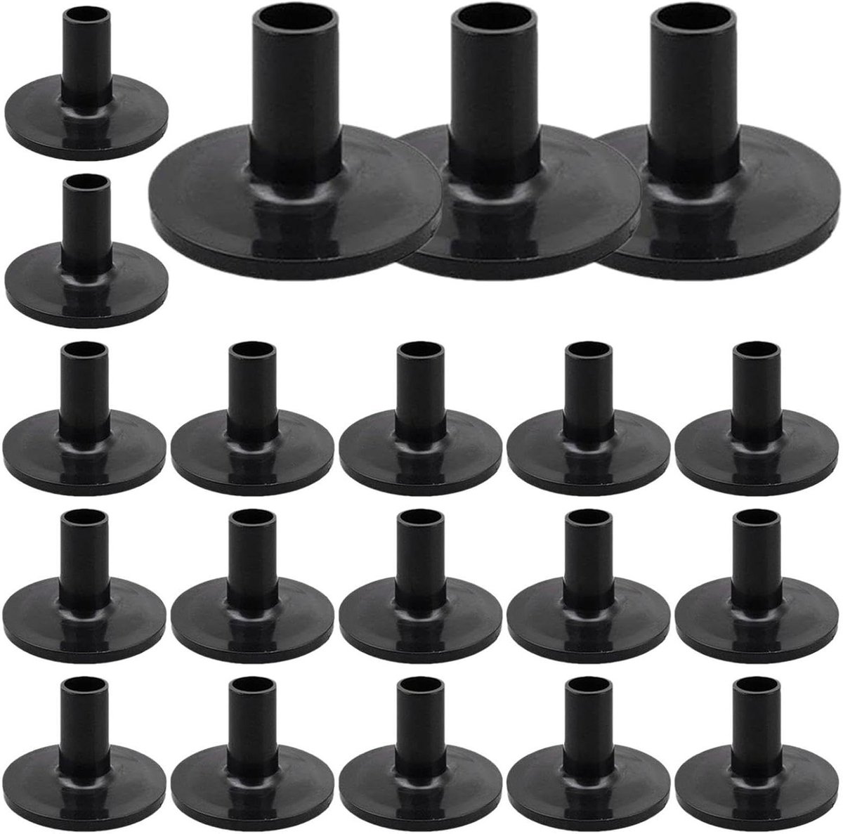 Drum Vilt - Bekken Beschermers - Drum Onderhoud - Duurzaam ABS Materiaal - 37 cm - Zwart