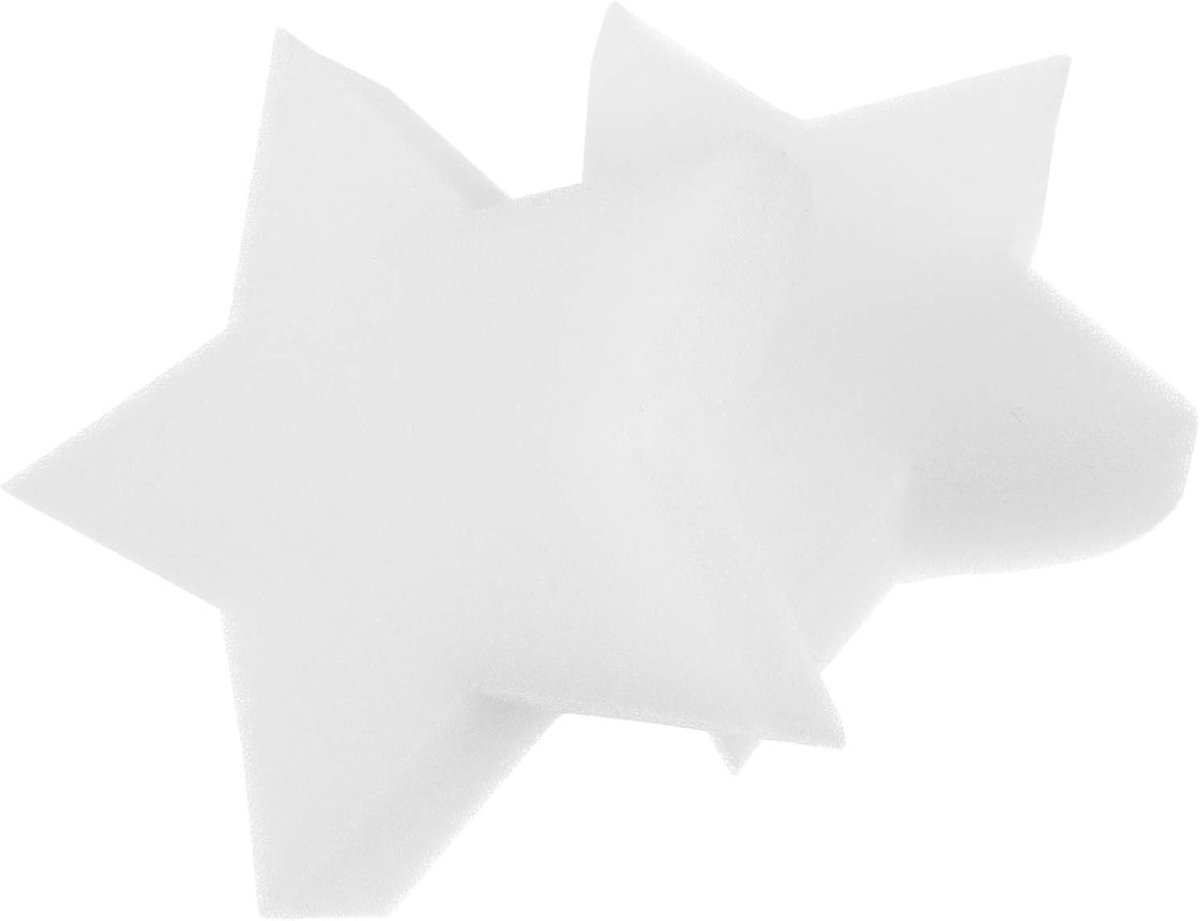 Spa Spons - Olie Absorbeerder - Zwembad Onderhoud - Ster Ontwerp - 10x10x3 cm - Wit
