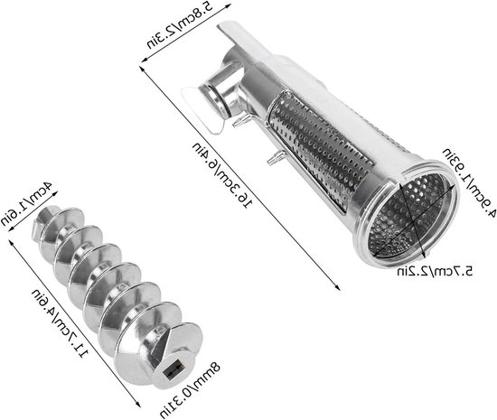 Accessoire Set voor Juicer en Vleesmolen met Schroefas, Filterzak en Tomatenjuicer - Perfect voor Keukengebruik — afbeelding 4