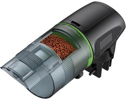 Aquarium Voederautomaat - Visvoeder Dispenser - Automatisch Voeren - 360 Graden Rotatie - 200ml Capaciteit - Zwart