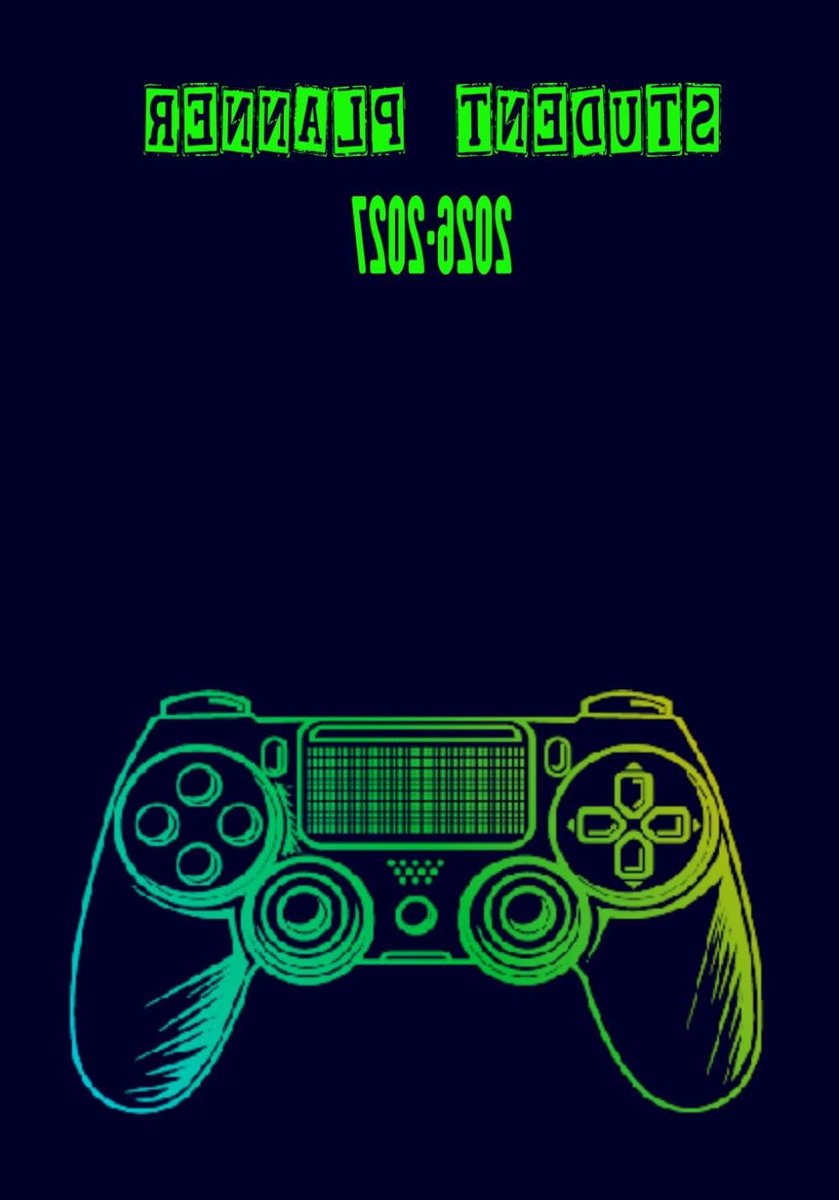 Studenten Planner - Dagelijkse Organizer - School Jaar Plannen - Twee Dagen Per Pagina - A5 Formaat - Gamer Thema