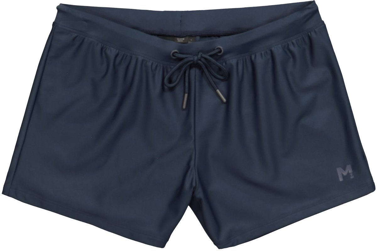 Men Plus - Heren - zwembroek elastische tailleband tot 8XL - Navy blauw - Maat L