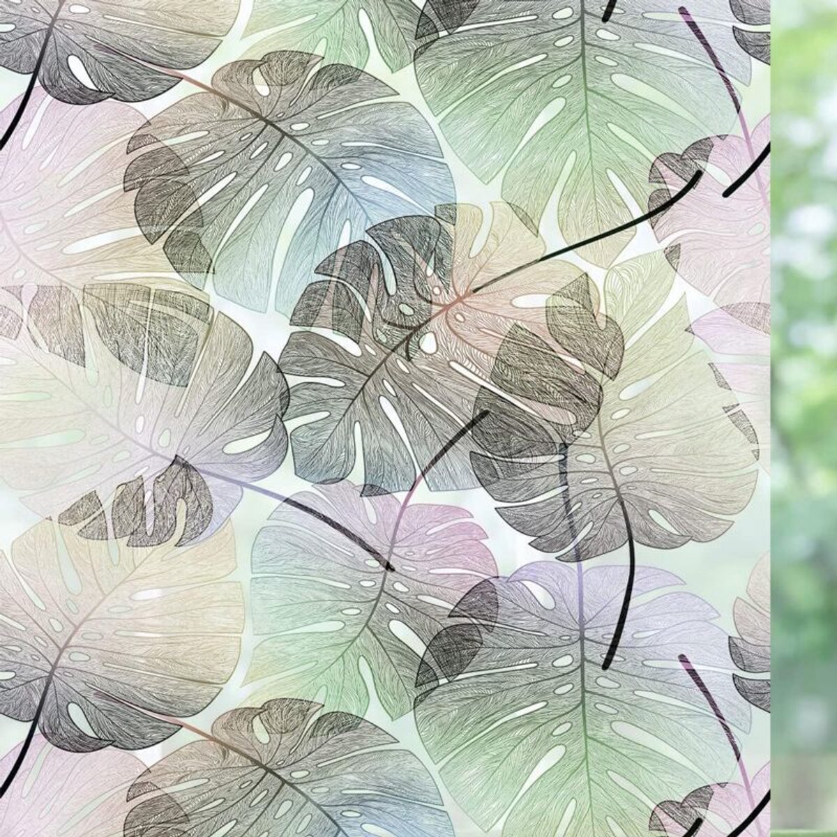 Raamfolie van 40x200 cm, hittebestendig, UV-bestendig, warmte-isolerend, lichtwerend, elektrostatisch hechtend, mat, privacyfolie, ondoorzichtig glas, geschikt voor diverse interieurstijlen.