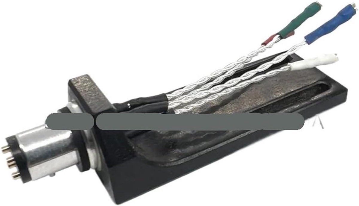 Stylus Headshell - Naaldhouder - Vinyl Luisteren - Puur Zilver Draad - 46 g - Zwart