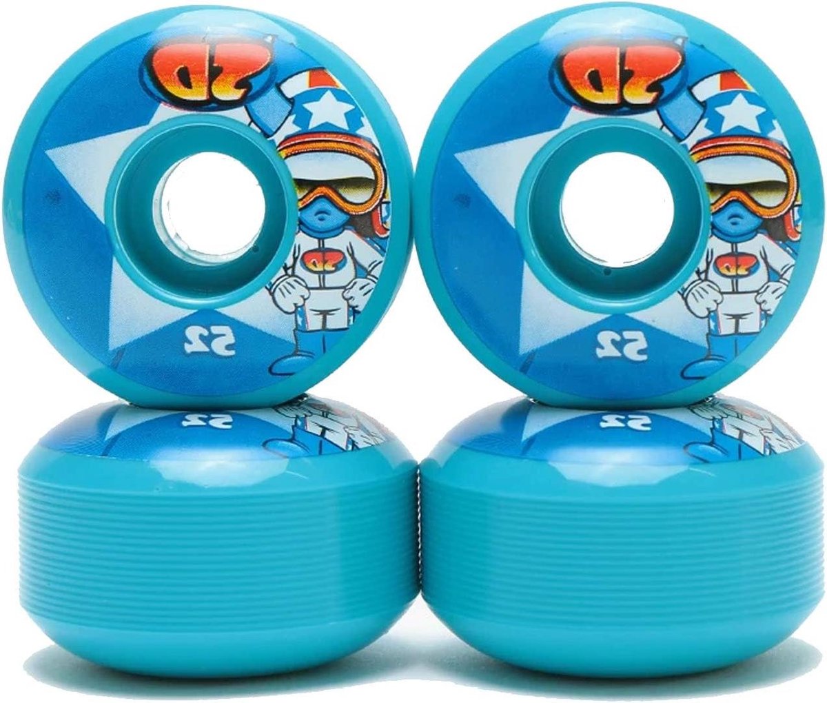 Skateboard Wielen Set 4 Street Cruising Sterke Kern 52mm