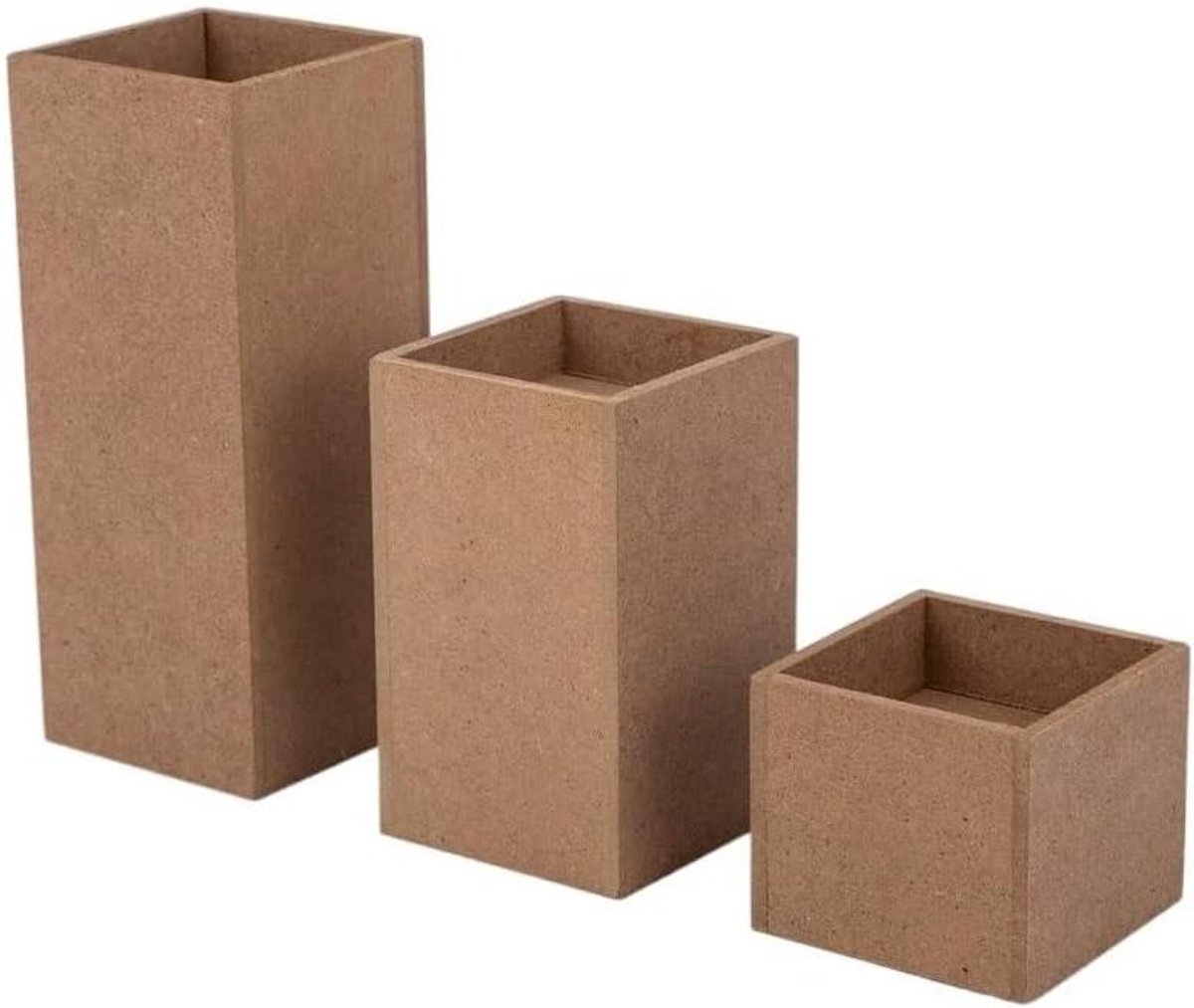 Kandelaars 3 stuks - Kaarsenstandaards Hout - Sfeer Creëren - Hartvormig Design - 3 Maten - Niet gespecificeerd
