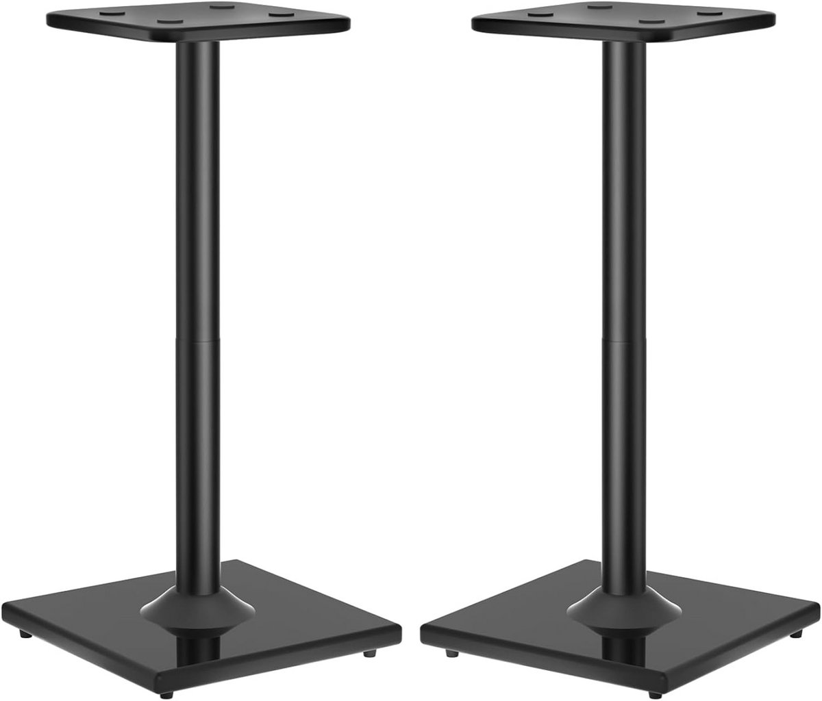 Luidsprekerstandaarden Set - Vloerstandaarden - Muziek Luisteren - Met Kabelbeheer - 83 cm Hoog - Zwart