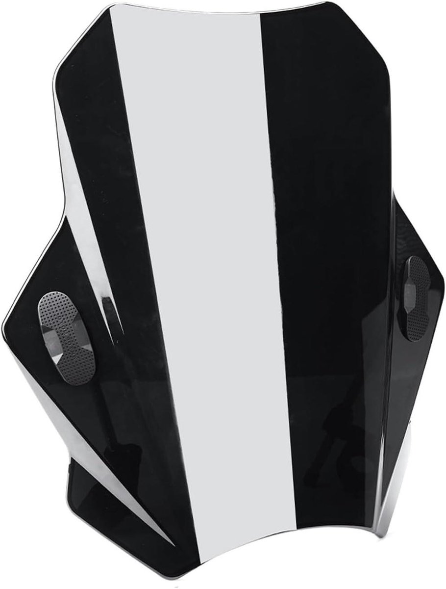 Scooter Windscherm - Motor Voorruit - Comfortabel Rijden - Universele Stuurbevestiging - 43x39x6 cm - Transparant Zwart