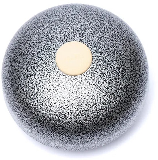 Hluru Mini Panschaal / Tongue Drum - 6 Noten A Majeur - Staalgrijs - Klankschaal voor Meditatie - Inclusief Mallets & Boekje van Merkloos — afbeelding 4
