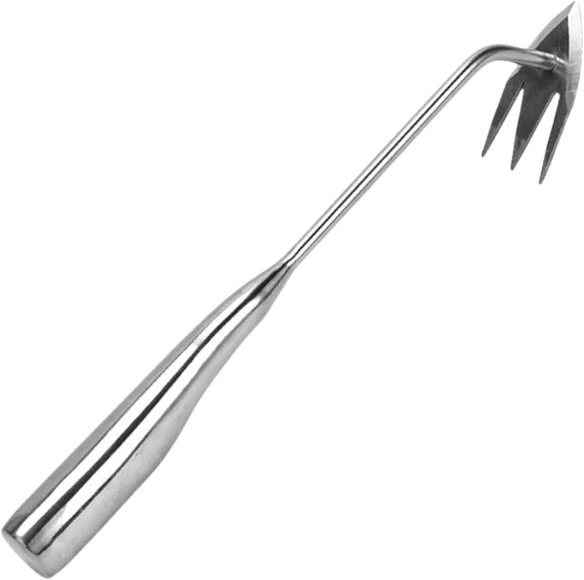 Hand Weeder - Onkruidsteker Tuin - Onkruid Verwijderen - Ergonomische Handgreep - 34 cm - Stainless Steel