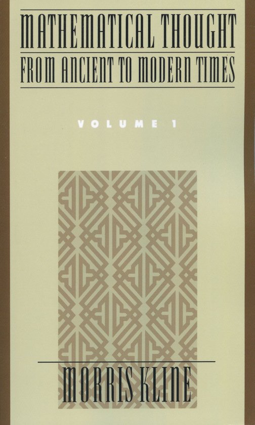 Mathematical Thought From Ancient To Mod - cover