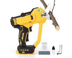 Draadloze elektrische snoeischaar, 21 V, ideaal voor tuinieren, snoeien van fruitbomen, heggen en takken met een snijdikte tot 3 cm