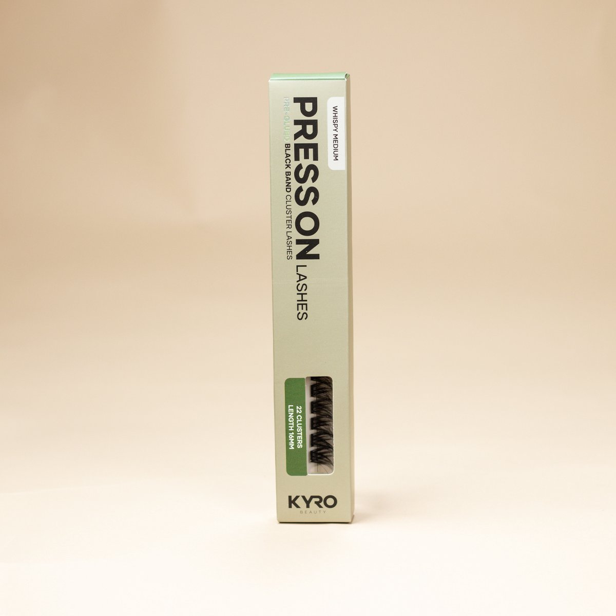 KYRO Beauty - DIY Pre-Glued Eyelash Extensions - Do-It-Yourself Wimperextensies - Cluster Wimperextensions - Blijft 5/7 Dagen Zitten - Aanbrengen in 3 Minuten - Makkelijk te Verwijderen - 22 Clusters - Herbruikbaar - Whispy Medium Single Length 14mm