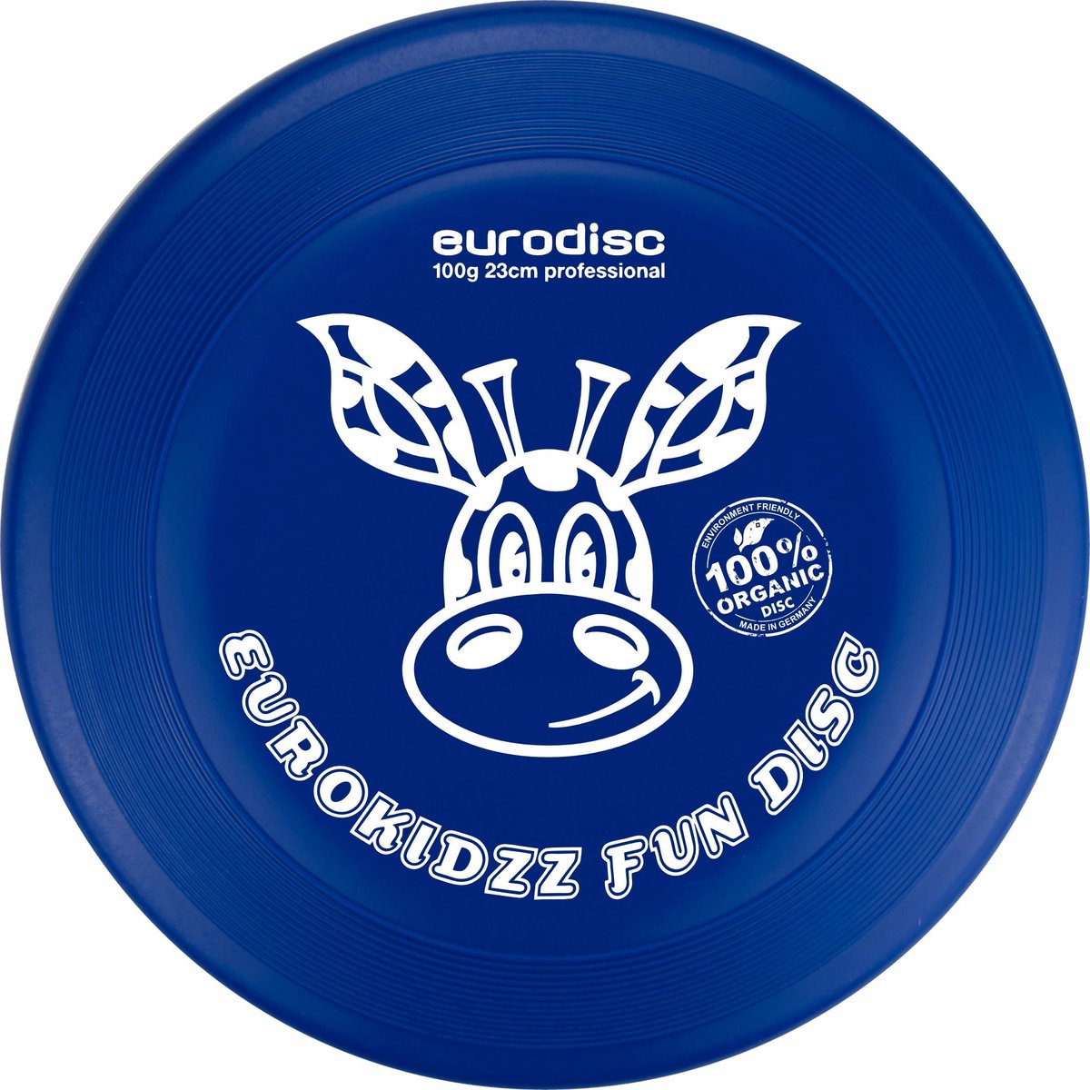 Kinderfrisbee Eurodisc Kidzz Giraffe 100 gr Dark blue ED0100DBGF Blauw 23 cm