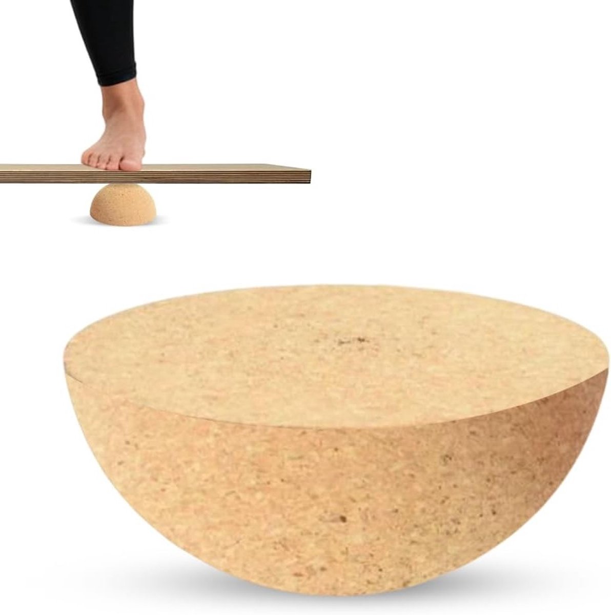 Half Sphere Balance Board van 30 cm diameter en 10 cm hoogte voor evenwichtstraining en core stabiliteit, ideaal voor fitness en rehabilitatie