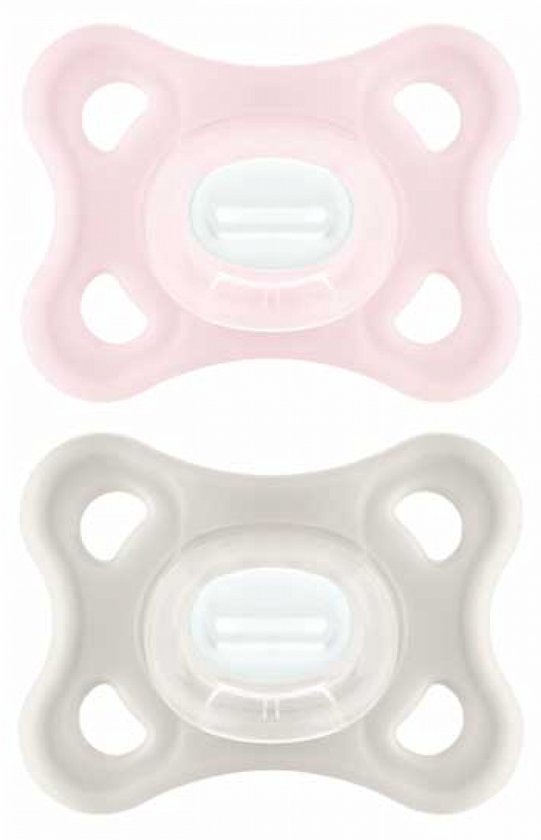 MAM Comfort 2 Silicone Fopspenen 2-6 Maanden (Kleur : Roze en beige) van MAM — afbeelding 3