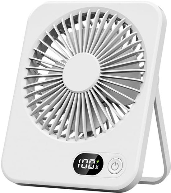 Mini ventilator USB met 3 bladen, stille persoonlijke ventilator voor huisdier reistas, compact en verstelbaar
