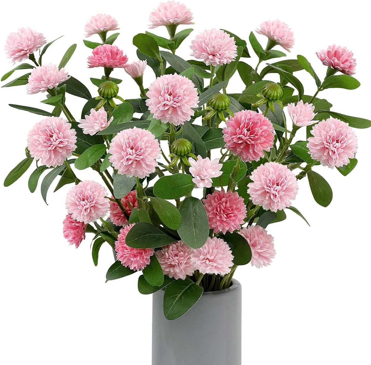30 Stuks Roze Nep Zijde Mini Hortensia's voor Creatieve Bloemstukken en Decoratie