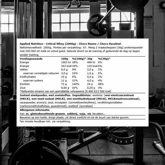 Critical Whey - 2000 g - Chocolate Hazelnut — afbeelding 4