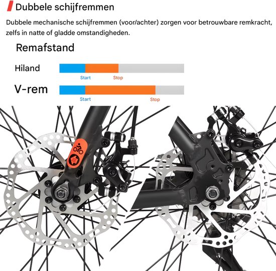 Racefiets - Voor heren en dames - 7 versnellingen / dubbele schijfrem / lichtgewicht frame - Aluminium / Zilver / Maat L (71 cm) van Merkloos — afbeelding 4