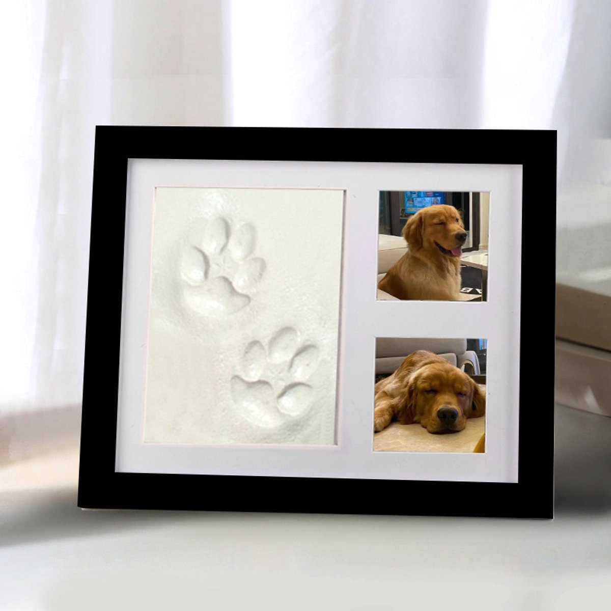 Fotolijstje met hand- en voetafdrukjes – DIY fotolijst voor baby’s eerste verjaardag – Inclusief inktkussen – Ook geschikt voor huisdieren-23*28cm