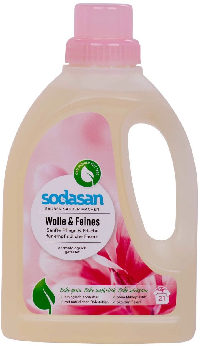 Wasmiddel wol en fijne was, Vloeibaar, 750ml, Wolwasmiddel