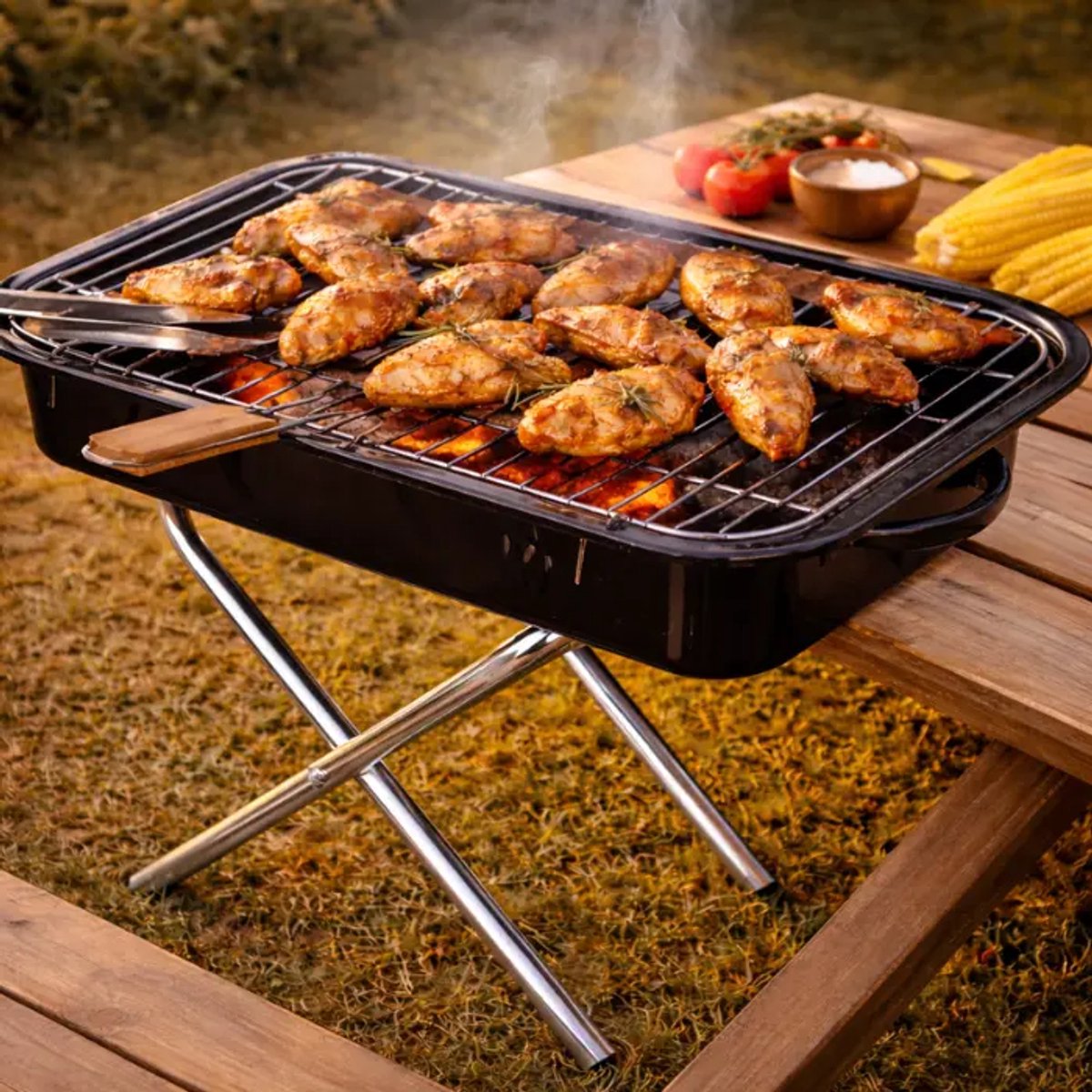 Opvouwbare Houtskool BBQ – 50 x 28 cm