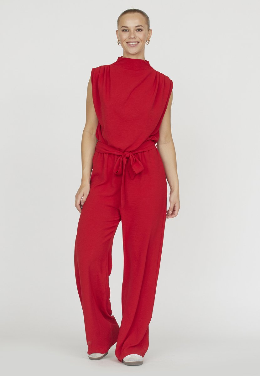 SISTERS POINT Guto-Ju - Dames jumpsuit - Red- Maat S