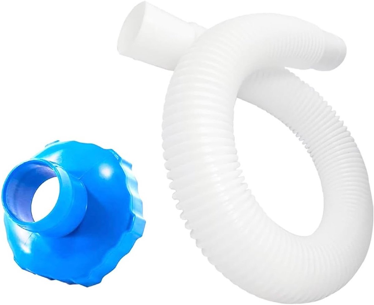 Vervangende Adapter met Slang voor Boven Grondse Zwembaden - Reinigingssysteem en Accessoires voor Skimmer en Slangvervanging