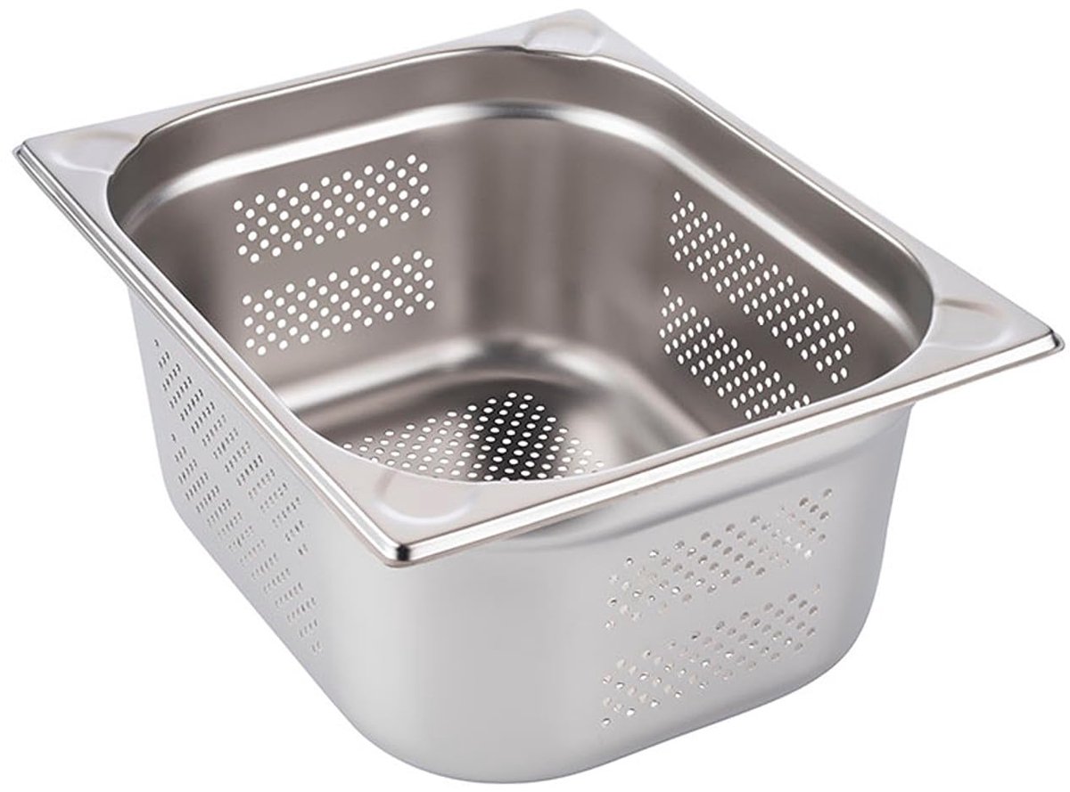 APS 81903 – GN 1/2 gastronorm bak – RVS geperforeerd 150 mm