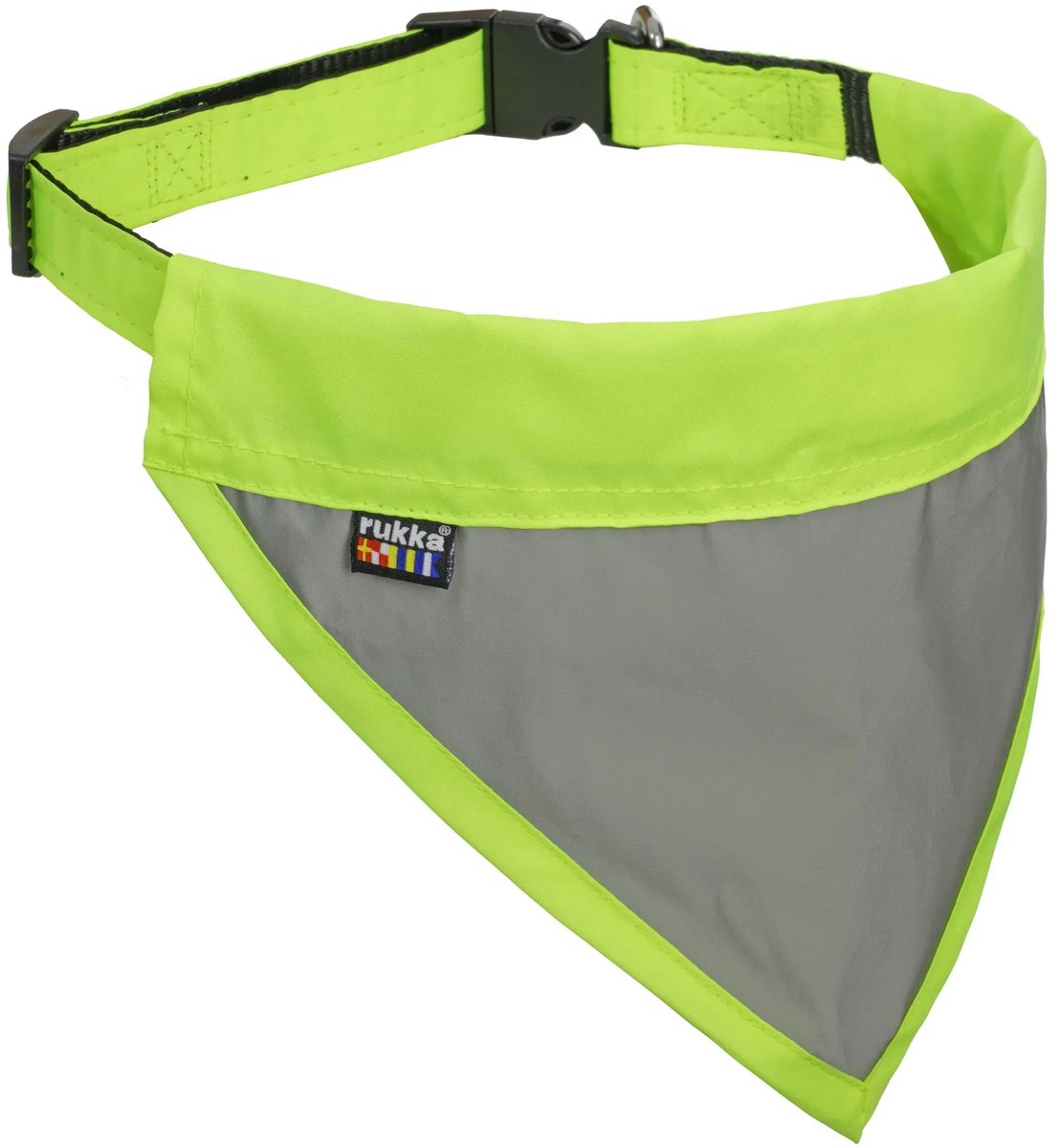 Rukka Pets Flip Visible Scarf – Hondensjaal Reflecterend – Neon High Visibility – Waterafstotend – Maat L (35–58 cm)