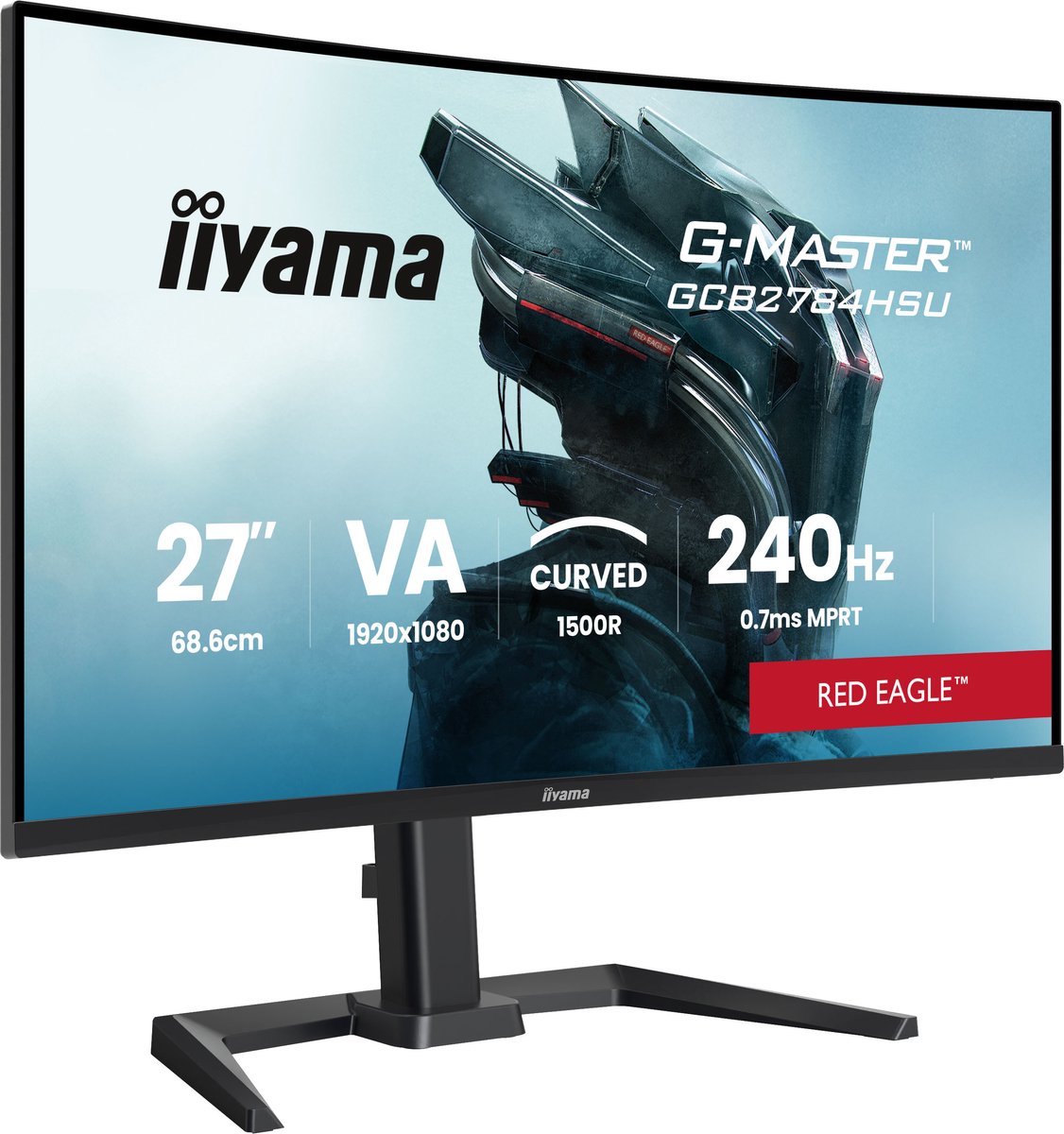 iiyama G-Master GCB2784HSU-B1 Red Eagle - 27 inch - 240Hz - Curved thumbnail 5