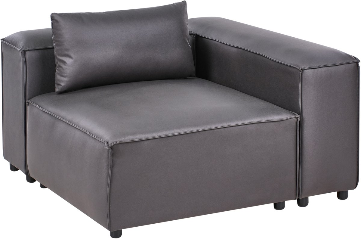 BRANDE - Hoekmodule - Zwart - Polyester
