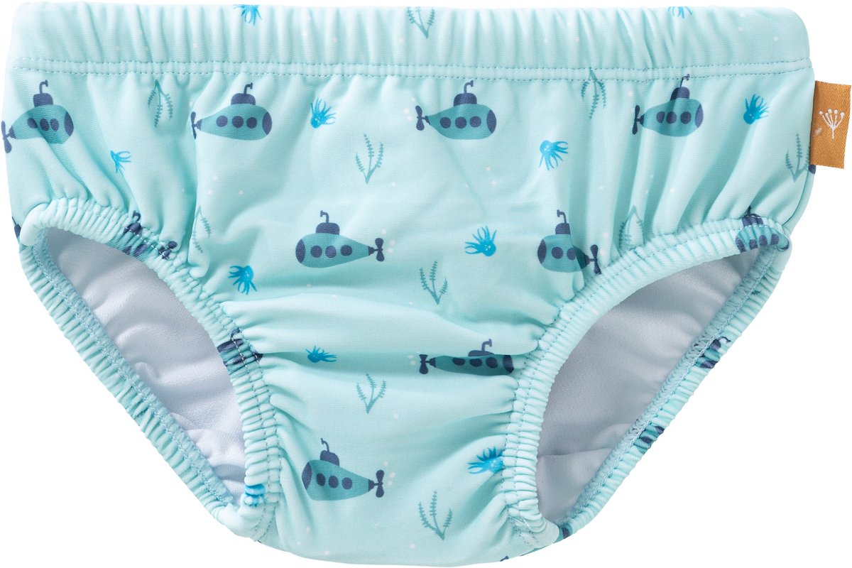 Fresk Luierbroek/ Zwembroek 62 - Ruimte voor Zwemluier - Sneldrogende Zwemkleding - UV-bescherming UPF 50 - Zwemshort Jongens - Blauw - Submarine