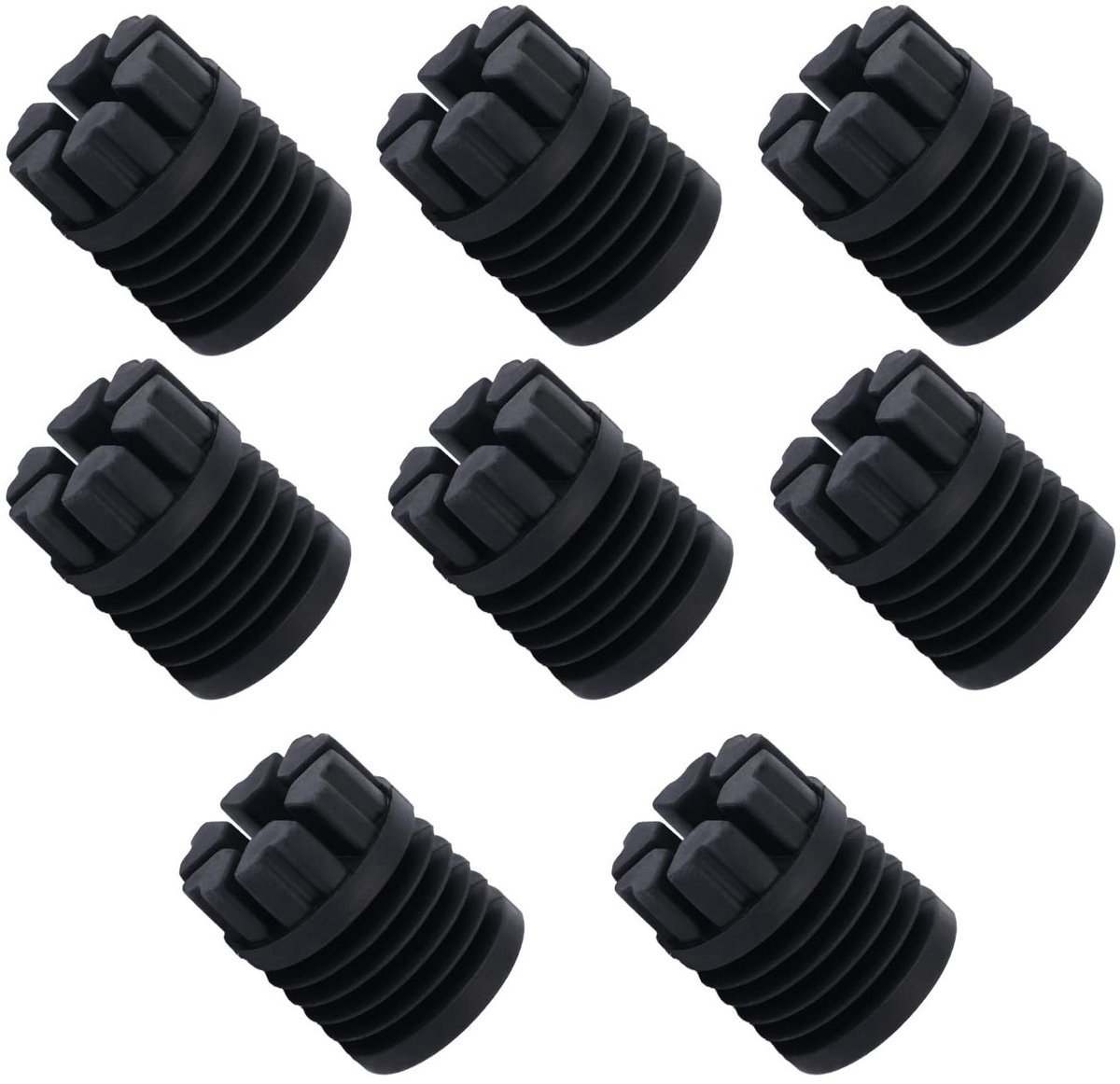 3D Printer Voetjes - Schokdemper Pads - Stabiliteit Verbeteren - Absorbeert 92% Trillingen - 8 Stuks - Zwart