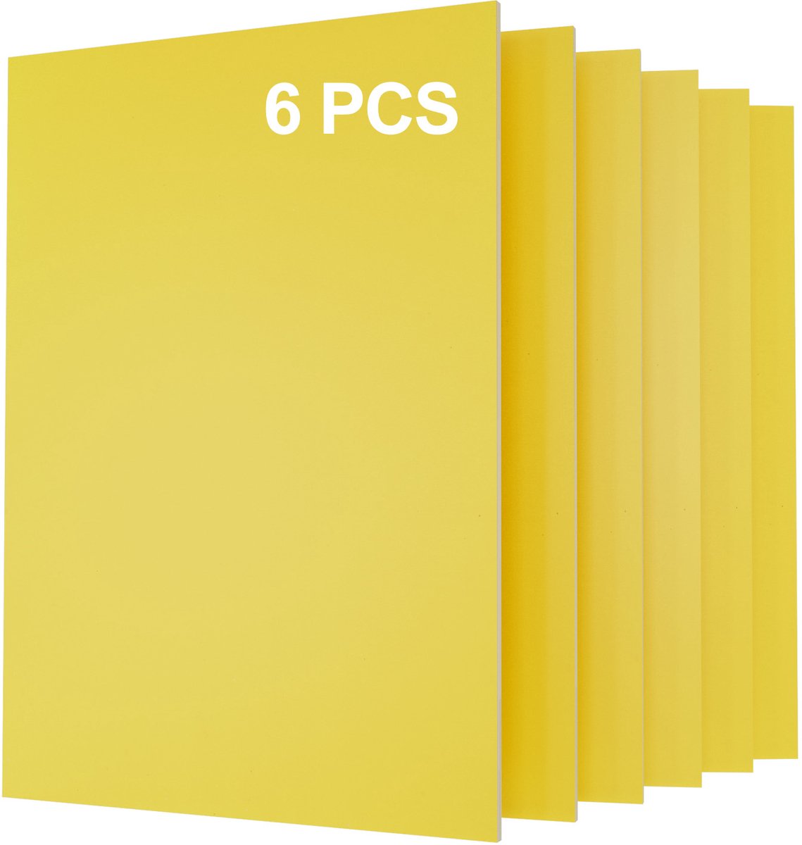 Creatorally 6 stuks A4 Plaat - geel Multiplex Zonder Verf - Multiplex Platen - 3mm -297*210mm - Perfect voor Pyrografie Lasersnijden CNC Fretwerk Rolzaag Freeswerk - Modelbouw Laser Snijden Graveren