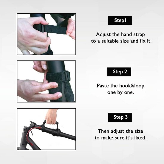 Verstelbare schouderriem voor scooter, schouderriem, accessoires, draagriem voor verhuizing, step, loopfiets, strandstoel| Cyslmuk® van Merkloos — afbeelding 3