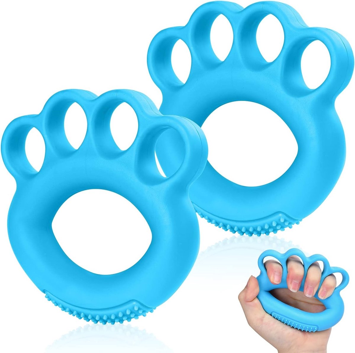 Silicone Hand Trainer Set van 2 Stuks voor Gripkracht, Spierversterking en Stressverlichting