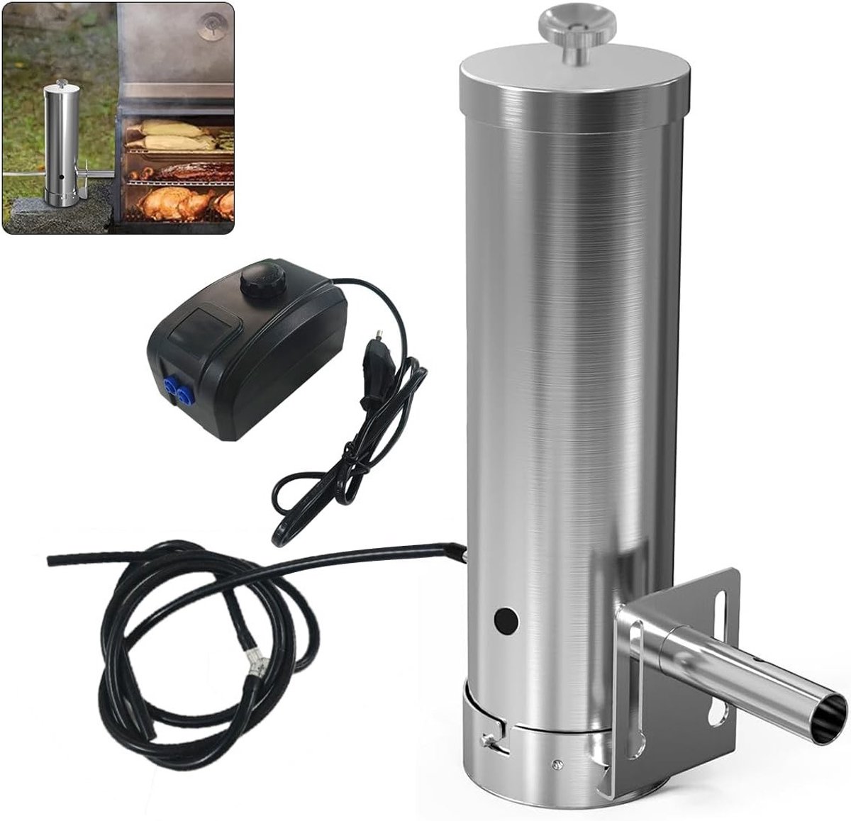 Koude Rookgenerator van RVS voor Vis, Vlees en Kaas - Perfect voor Roken en BBQ'en