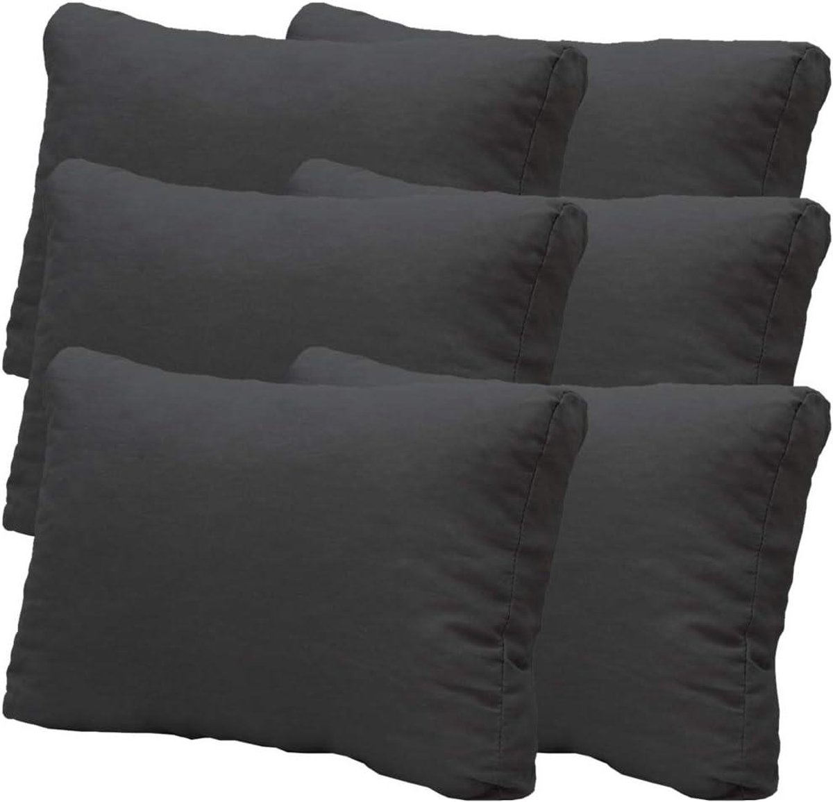 Loungekussen Rugkussen - Zitkussen Tuinmeubel - Comfortabel Ontspannen - Waterafstotende Coating - 80x40 cm - Antraciet